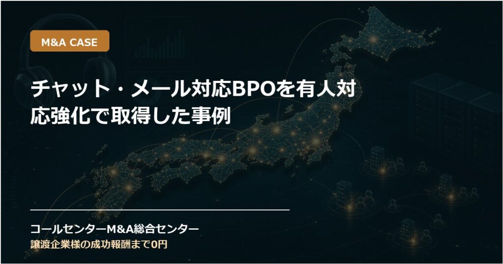 チャット・メール対応BPOを有人対応強化で取得した事例